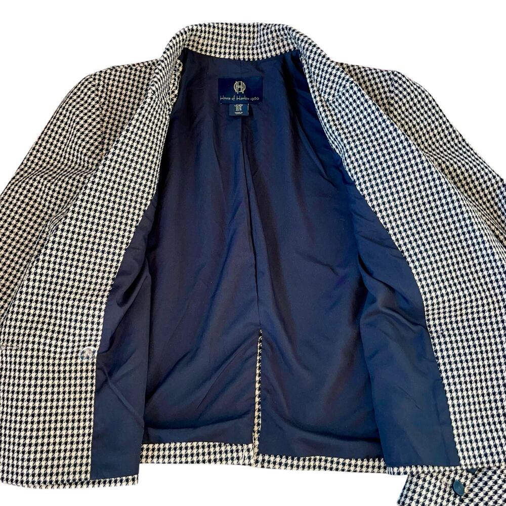 House of Harlow 1960 Blazer Houndstooth Cropped - Picture 6 of 10